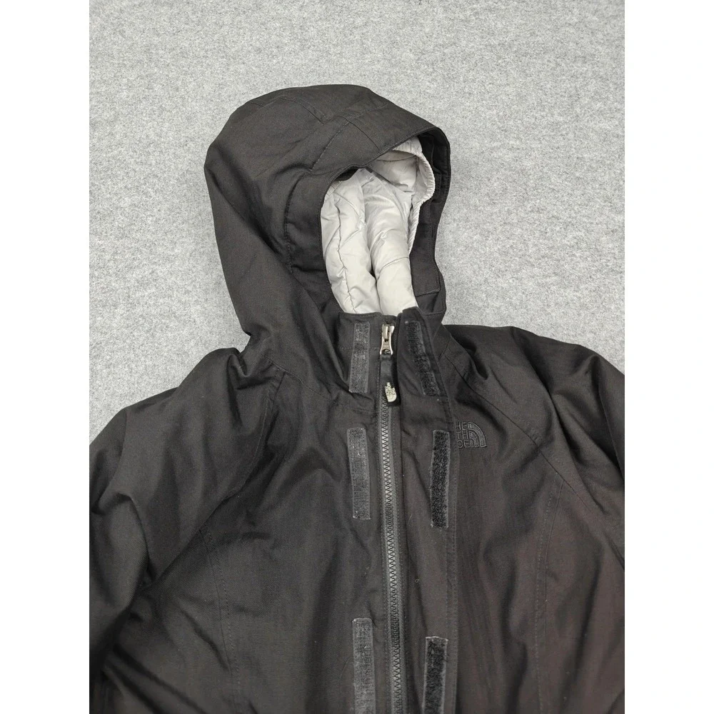 The North Face‎ Coat Girls Large 14/16 Black DryVent 550 Parka Hooded Waterproof